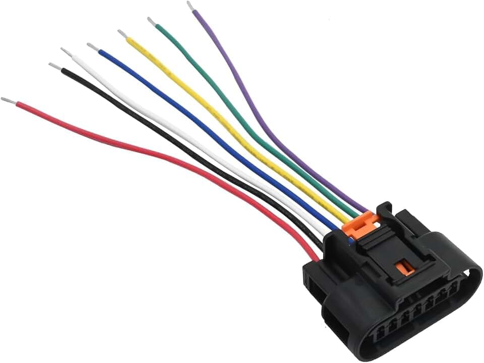 Hoypeyfiy 1 x 7-poliger Zündspulen-Stecker, Kabelbaum, Zündspulenstecker, Ersatz für Opel Adam Astra J Corsa D, ersetzt 1930-0958 PP10000888, 15 cm