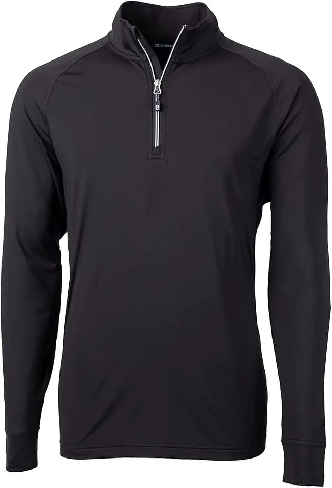 Cutter & Buck Mens Adapt Eco Knit Stretch Recycled Mens Quarter Zip Pullover