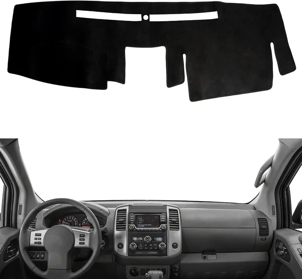 Dash Cover Mat Custom Interior Center Console Compatible with Nissan Frontier 2007-2019,Suzuki Equator 2009-2012 Dashboard Cover Pad Carpet Protector