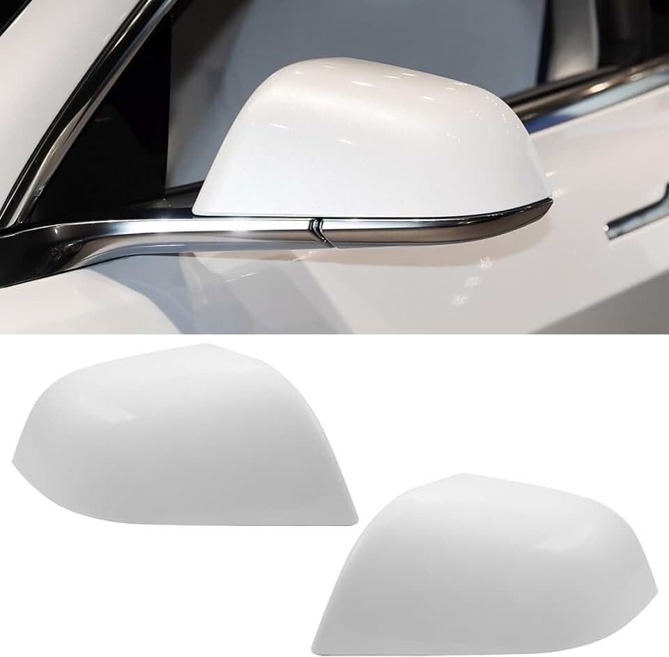 Jaronx Compatible with Tesla Model 3 Mirror Caps 2017-2025