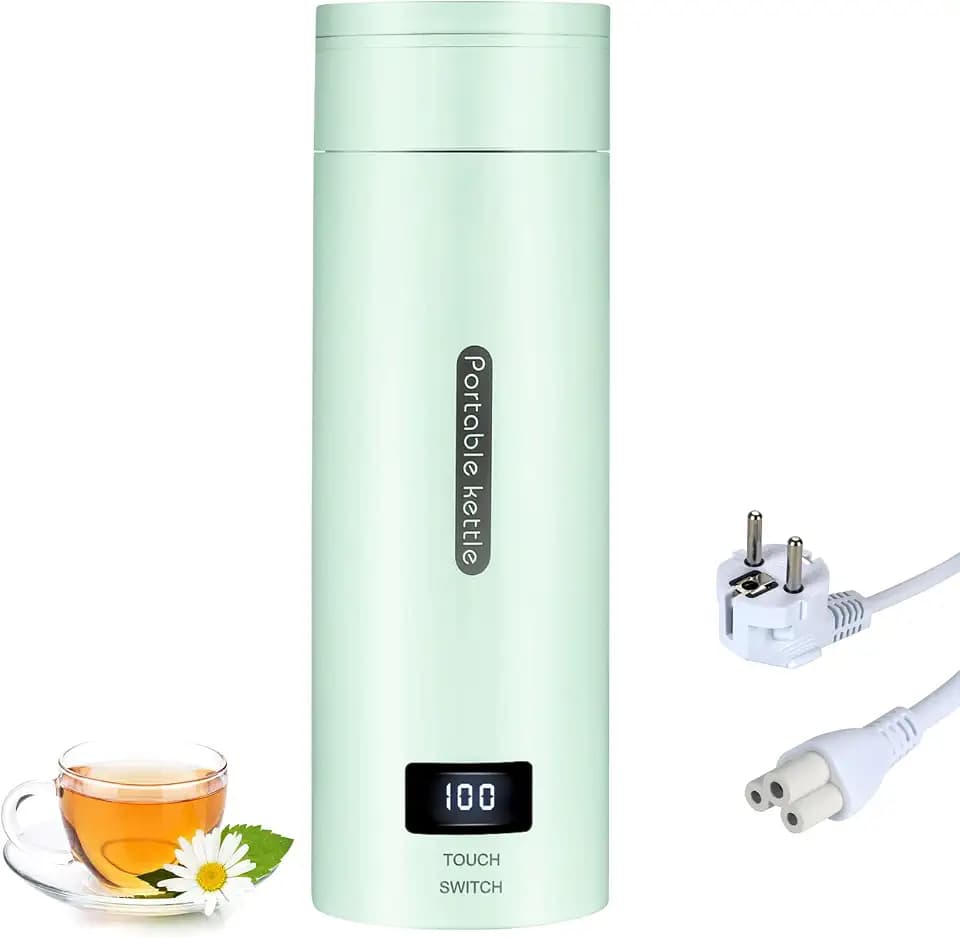 Reisewasserkocher Klein 300W, Mini Wasserkocher für Reise Büro Camping