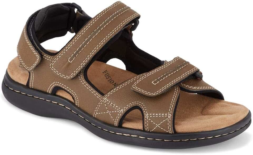 DOCKERS Mens Newpage Outdoor Sport Sandals with Memory Foam