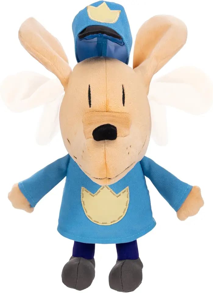 Jakks Pacific Dog Man - 32 cm Funktionsplüsch Figur, hochwertiges Plüschmaterial, Ohren flattern, zur Ergänzung der Dog Man-Buchsammlung, ab 4 Jahren geeignet