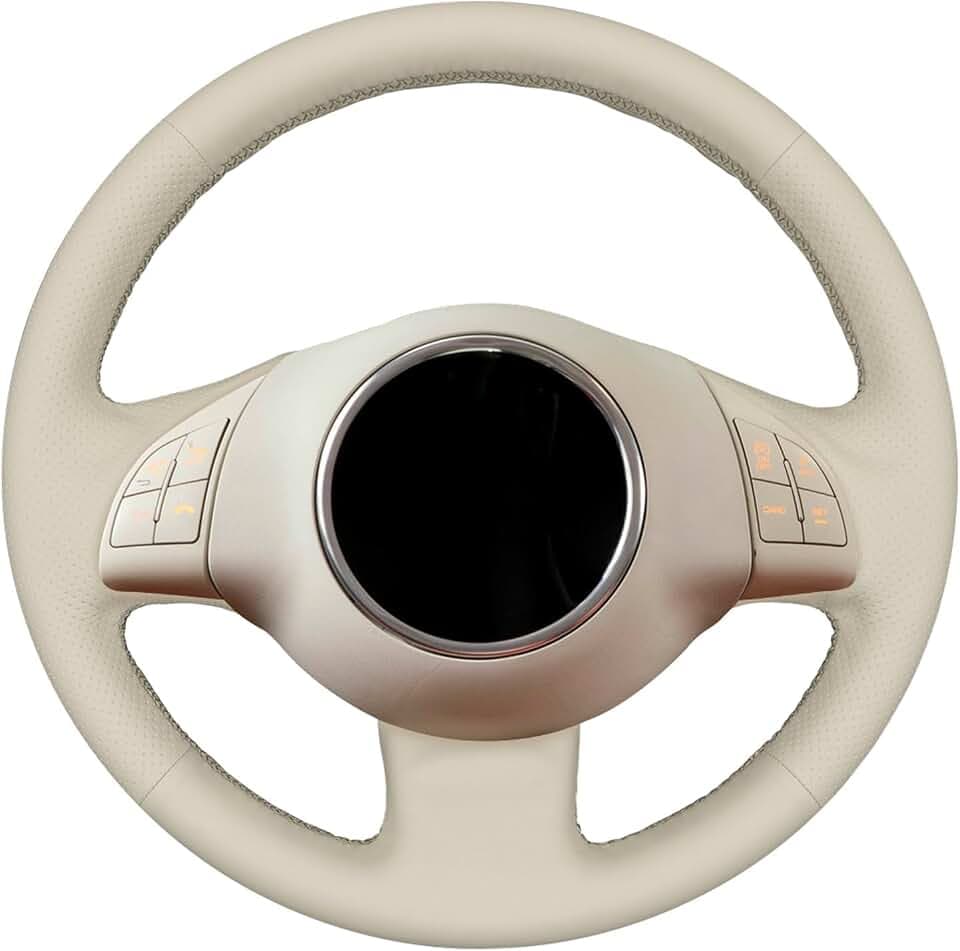 MEWANT Passgenauer Lenkradbezug zum Nähen für FIAT 500