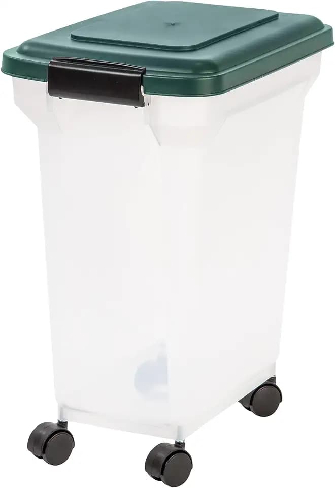 IRIS USA Airtight Pet Food Container, Up to 22 lbs, Green
