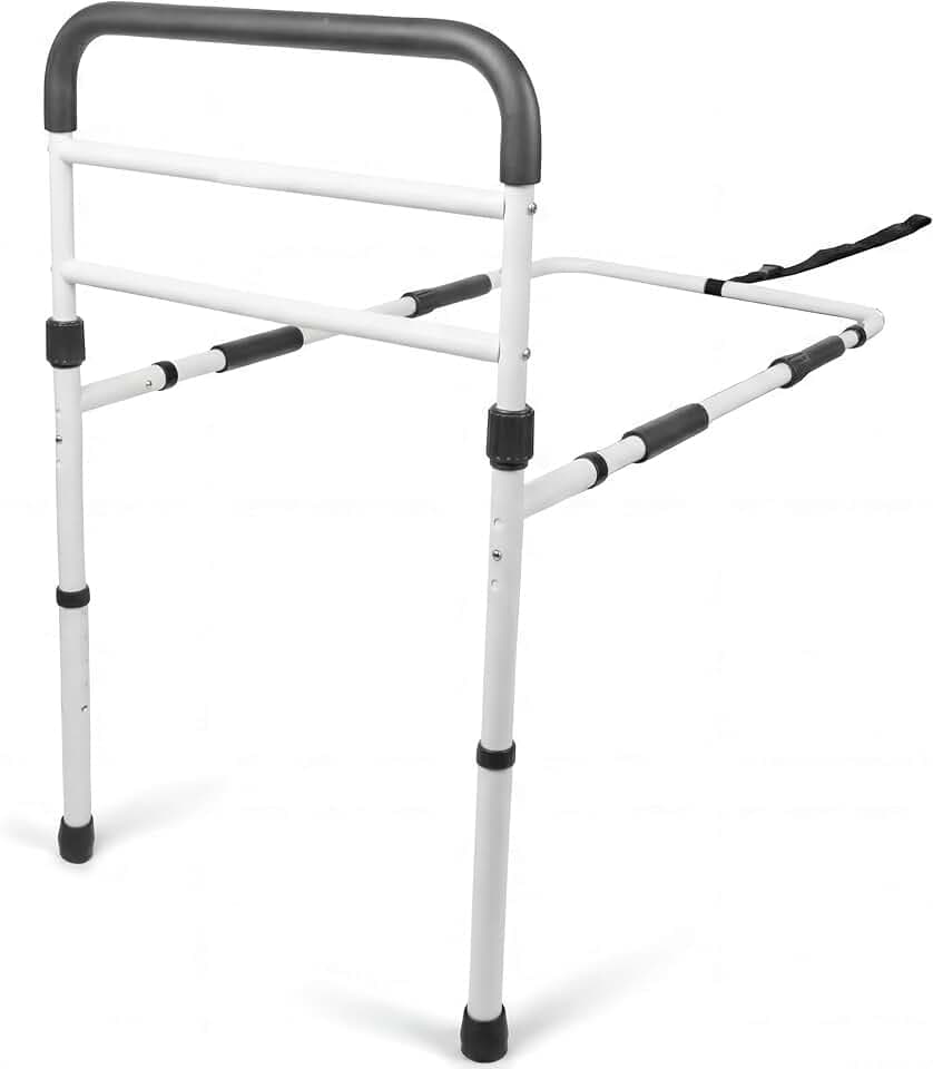 PEPE Mobility Aufstehhilfe Bett Weiß, Rausfallschutz Bettgitter 26-41 cm