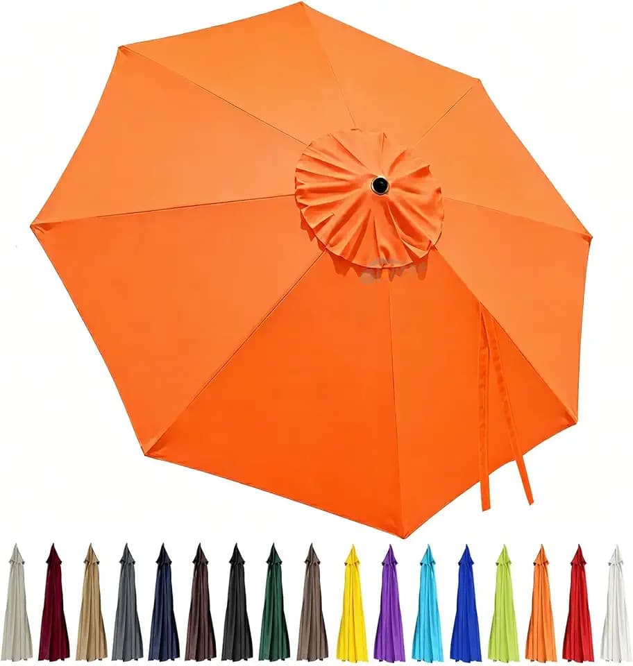 Patio Umbrella Replacement Canopy for 10ft 8 Ribs（Canopy Only）