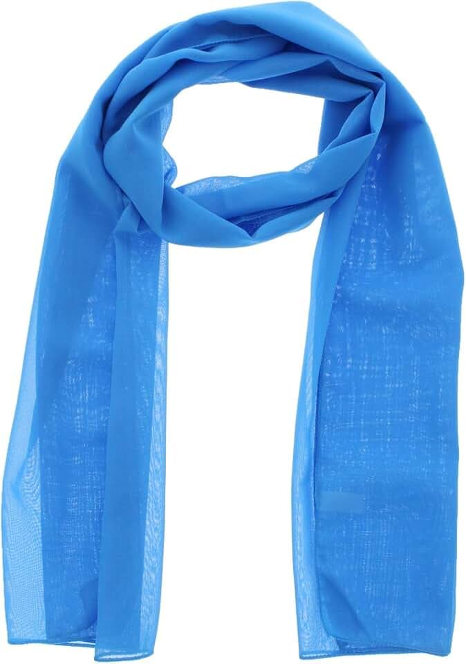 WESTEND CHOICE Damen Chiffon Schals Frauen Plain Hals Schal Weiche Headwrap Mädchen Kopftuch Sheer Wrap frauen Schals & Wraps 150x45 cm