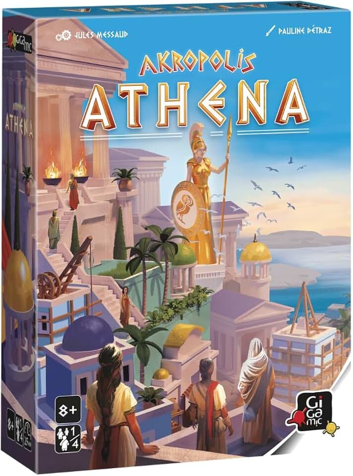 Akropolis: Athena | Erweiterung für Mensa Select Strategiespiel für Jugendliche und Erwachsene | ab 8 Jahren | 2 bis 4 Spieler | 25 Minuten