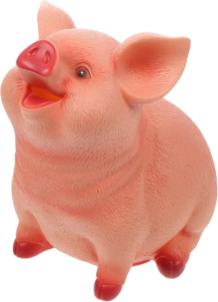 VOSAREA Sparschwein Kinder groß - Schwein Spardose 20x15 cm Sparschwein mit openin - Münzschwein aus Harz unzerbrechlich Münze Einsparungen für Geburtstagsgeschenk Mädchen Jungen
