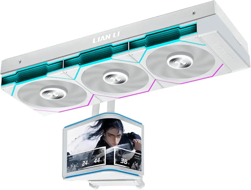 LIAN LI HydroShift II OLED Curved 360 TL Flex AIO Cooler-White-HS2OLDC36TW