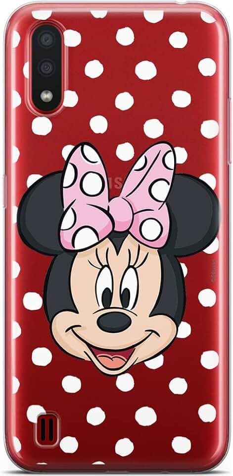 ERT GROUP Handyhülle für Samsung A01 Original und offiziell Lizenziertes Disney Muster Minnie 057 optimal an die Form des Handy angepasst, teilweise transparent