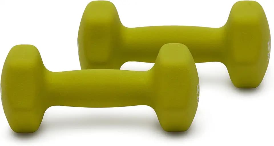 Amazon Basics Neoprene Dumbbell Hand Weights for Exercise and Muscle Toning