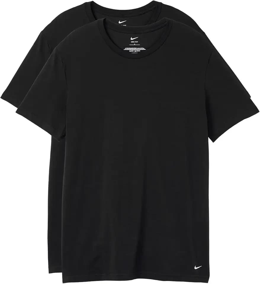 Nike Men's All Day Cotton Stretch Short Sleeve Crewneck Undershirts (2-Pack)