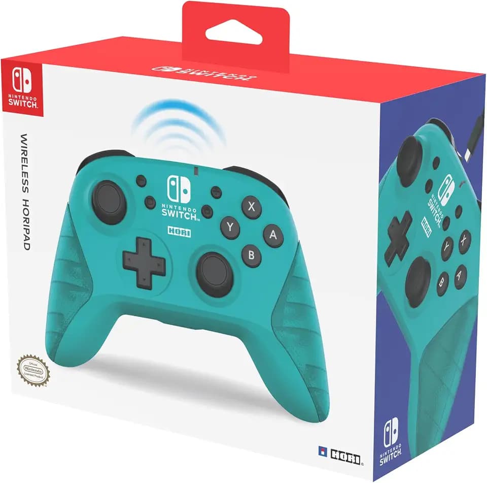 Hori Nintendo Switch Wireless HORIPAD (Teal) - Officially Licensed By Nintendo - Nintendo Switch