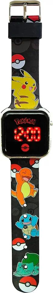 Kids Licensing LED-Digitaluhr für Jungen und Mädchen mit Charakteren, hat Zeit-, Datums- und Armbandfunktionen
