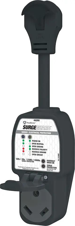 Southwire Surge Guard™ 30 Amp Portable RV Surge Protector with Enhanced Diagnostics, 2100 Joules, 44280