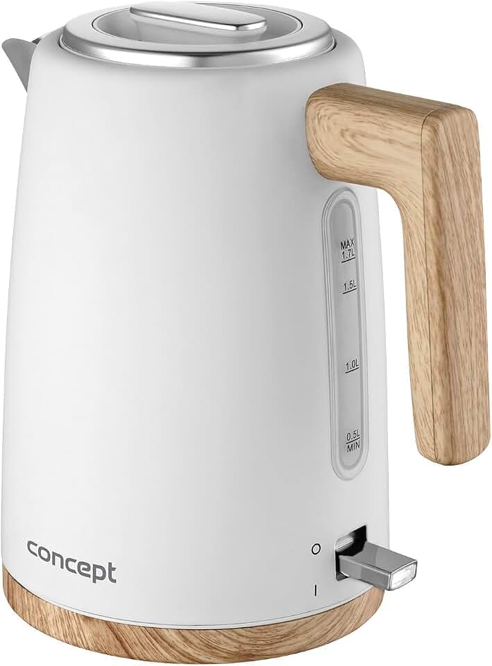 Concept RK3315 Edelstahl-Wasserkocher 1,7 l weiß