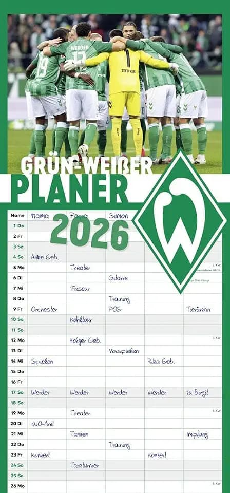 grün-weißer Planer 2026