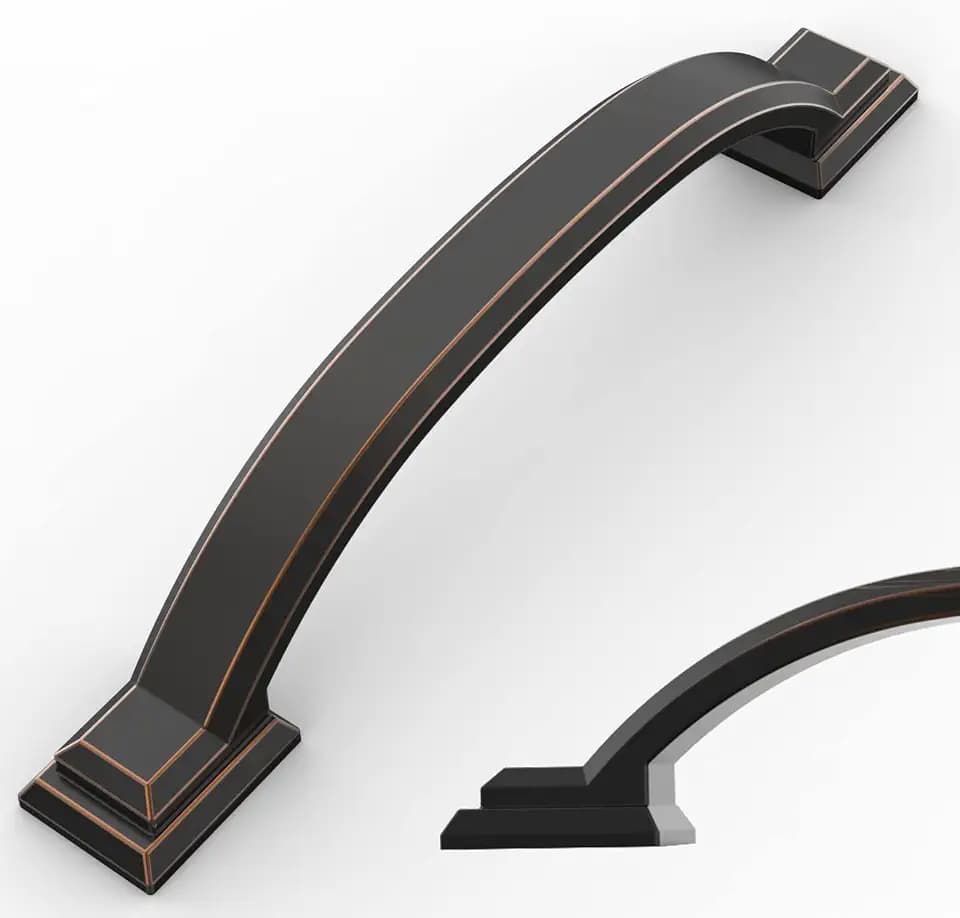 Amerdeco 10 Pack Oil Rubbed Bronze Cabinet Pulls 4"
