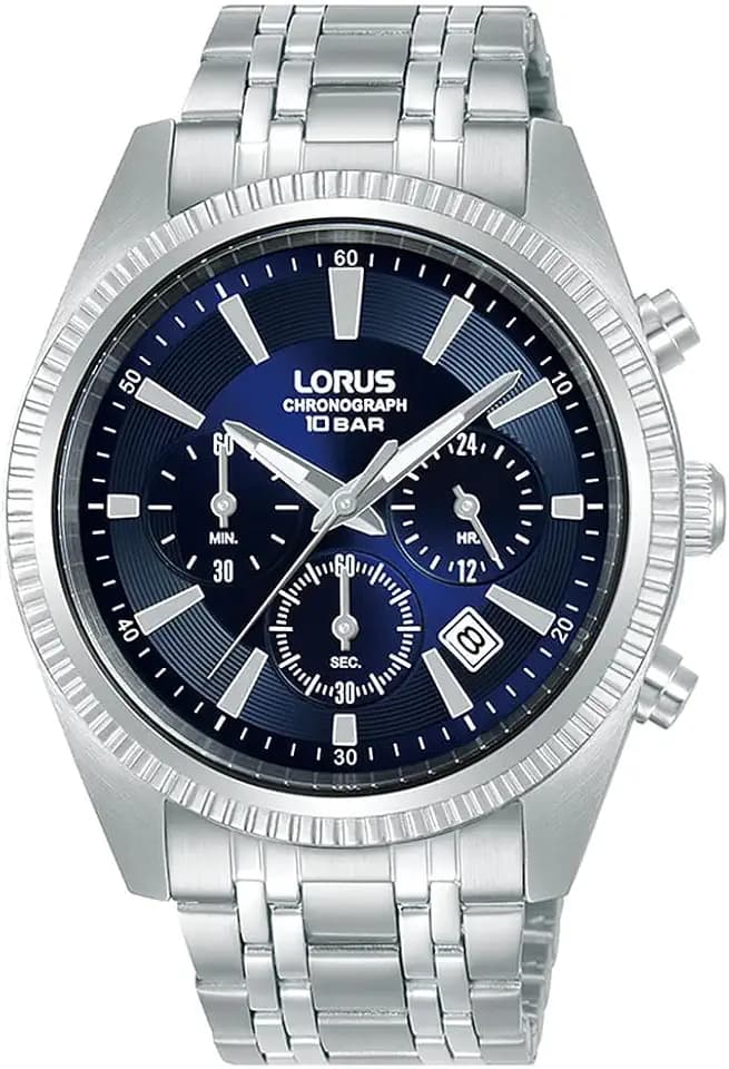 LORUS Herren Analog Uhr mit Edelstahl Armband RT395KX9