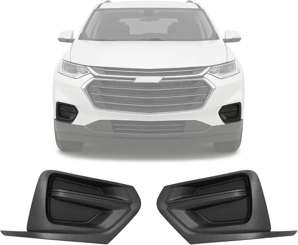 HECASA Fog Light Bezels Compatible with 2018-2021 Traverse
