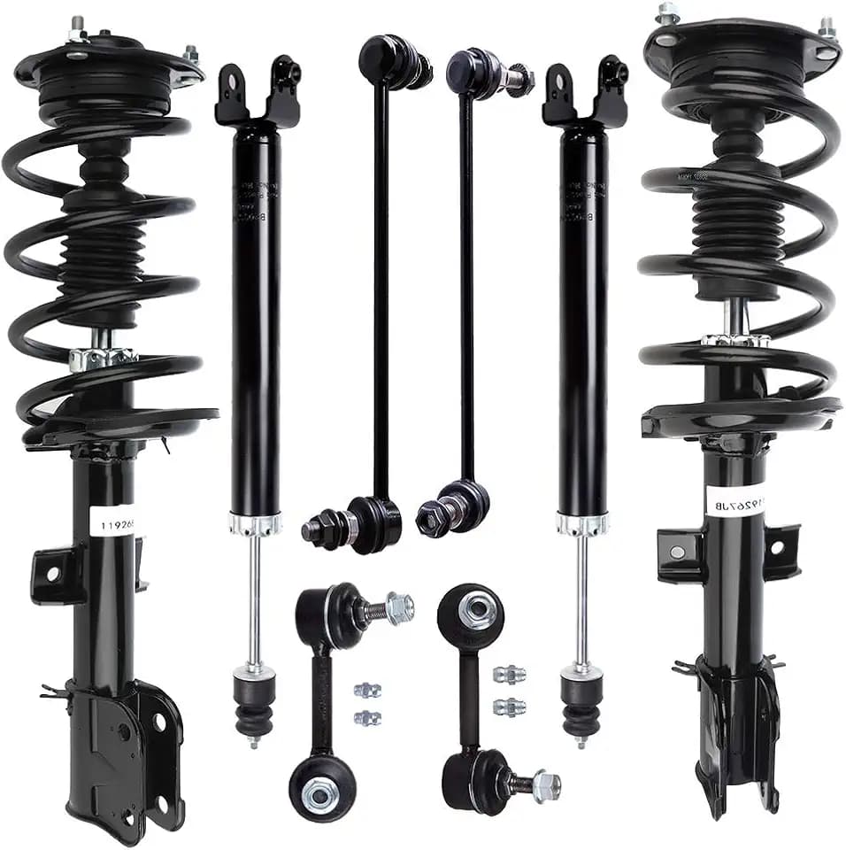 SCITOO - (8pcs) Front Quick Complete Struts Rear Shocks Absorber Stabilizer Bar Link fit for 2009-2014 for Nissan Maxima