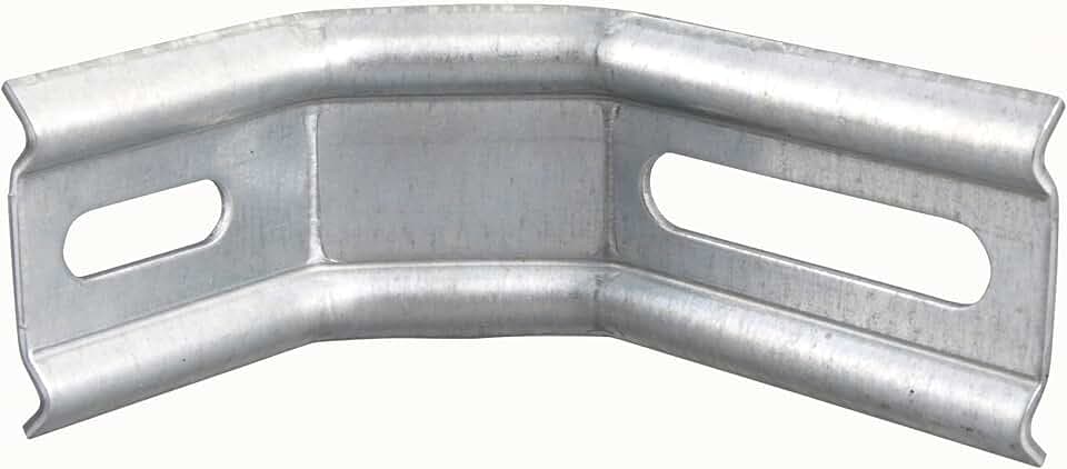 Alberts 832421 Verstellwinkel | zweimal 45°-Winkel, geprägt, mit Langloch | sendzimirverzinkt | 50 x 30 x 120 mm | 36er Set