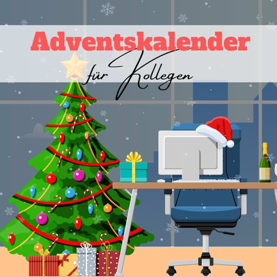 Adventskalender für Kollegen: Täglich neue Herausforderungen mit dem Weihnachtskalender für das Büro | Das ideale Kollegen-Geschenk und Beschäftigung für die Mittagspause