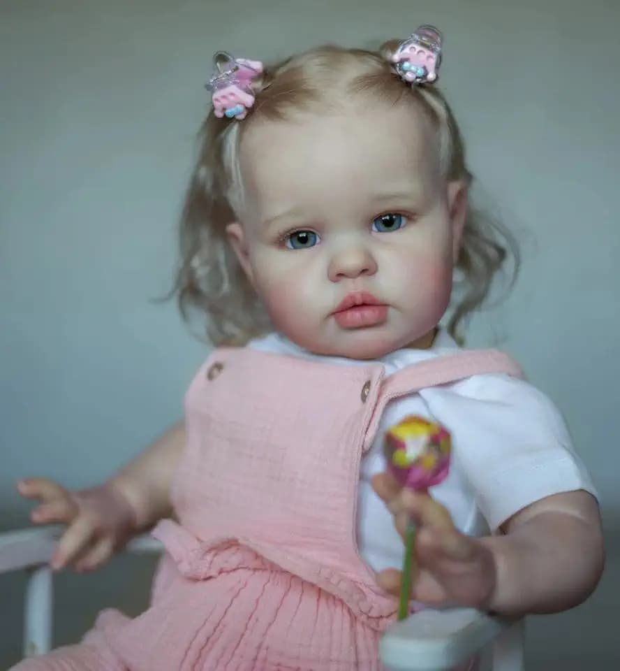 Zero Pam Reborn Baby Dolls Toddler Girl, 24 Inch Large Size Realistic Baby Doll Girl, Reborn Toddler Dolls Rooted Hair, Life Size Toddlers Silicone Doll for Girls Boys Toys with Accessories
