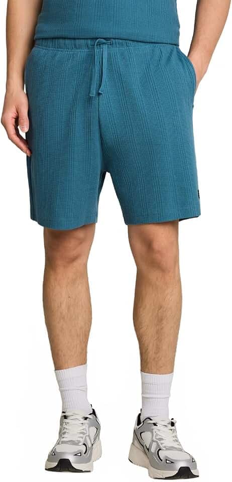 Tom Tailor Denim Herren Relaxed Fit Shorts in Waffelstruktur 1051387