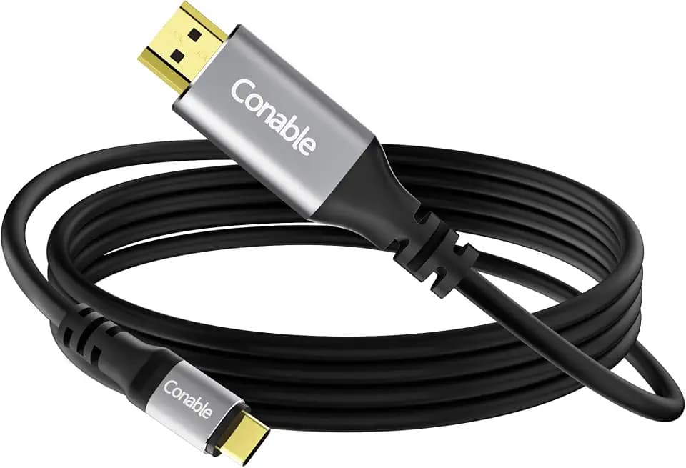 4K USB C to HDMI Cable 10FT for Home Office, 4K@60Hz High Speed HDMI 2.0