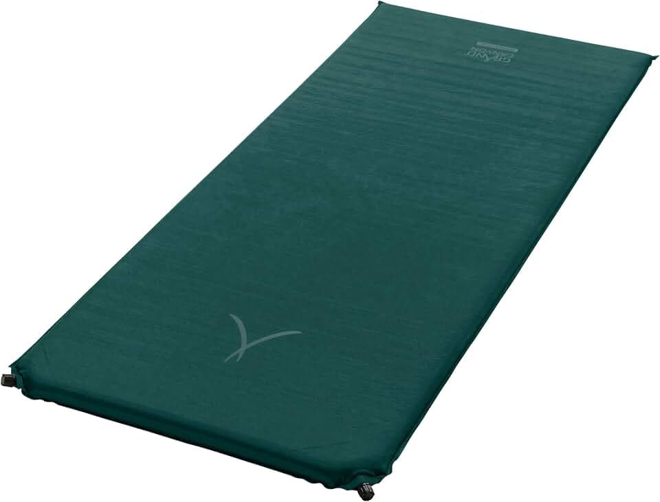 GRAND CANYON Matte Hancock 5.0 XW Selbstaufblasende Campingmatte, 198 x 76 cm, 5 cm Komfortschaum, R-Wert 4.5 bis -14 °C, extra breit & isolierend
