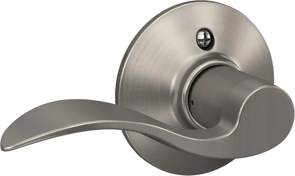 SCHLAGE Accent Non-Turning Dummy Door Handle, Right Handed, Satin Nickel