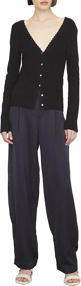 Vince Women's Crochet Trim Cardigan