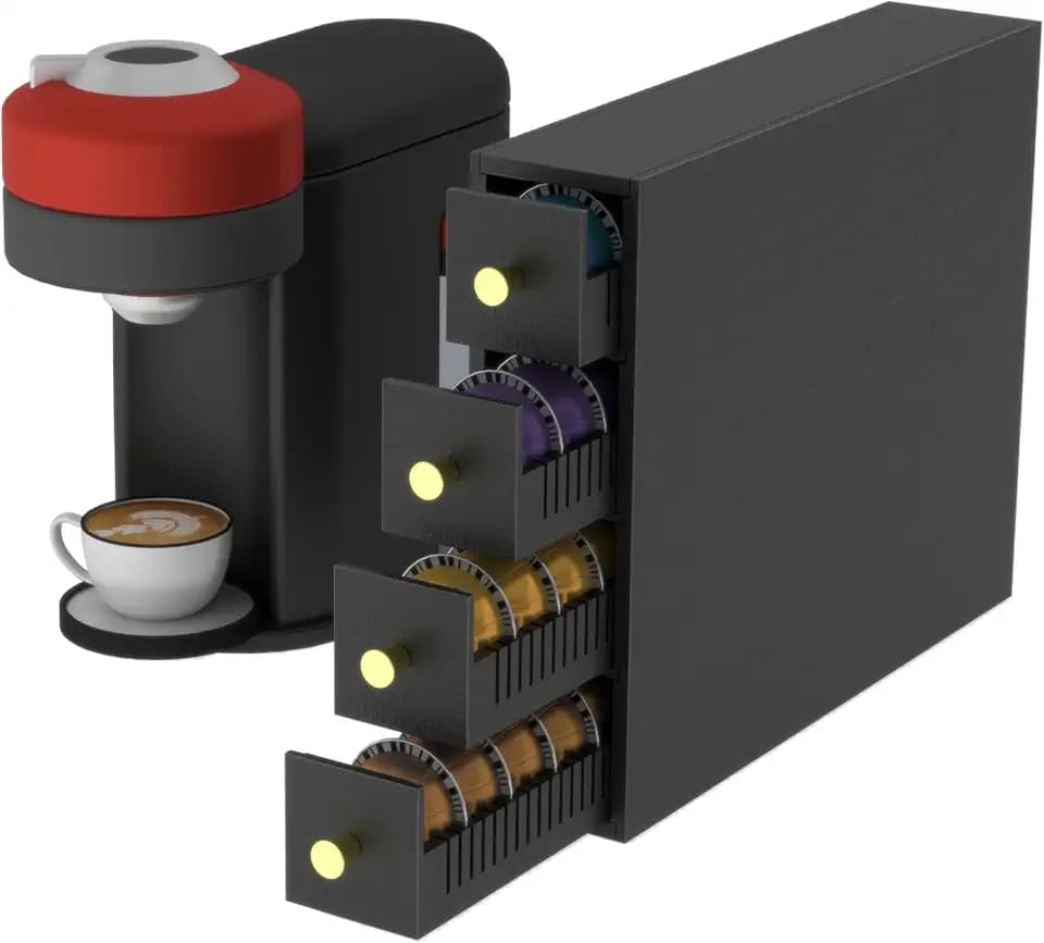 Suli Coffee Pod Holder, Coffee Pod Organizer for Countertop, 4-Tier