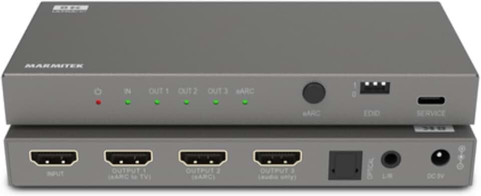 Marmitek Connect AE34 - eARC HDMI Audio Extractor - Konverter für 2 Systeme