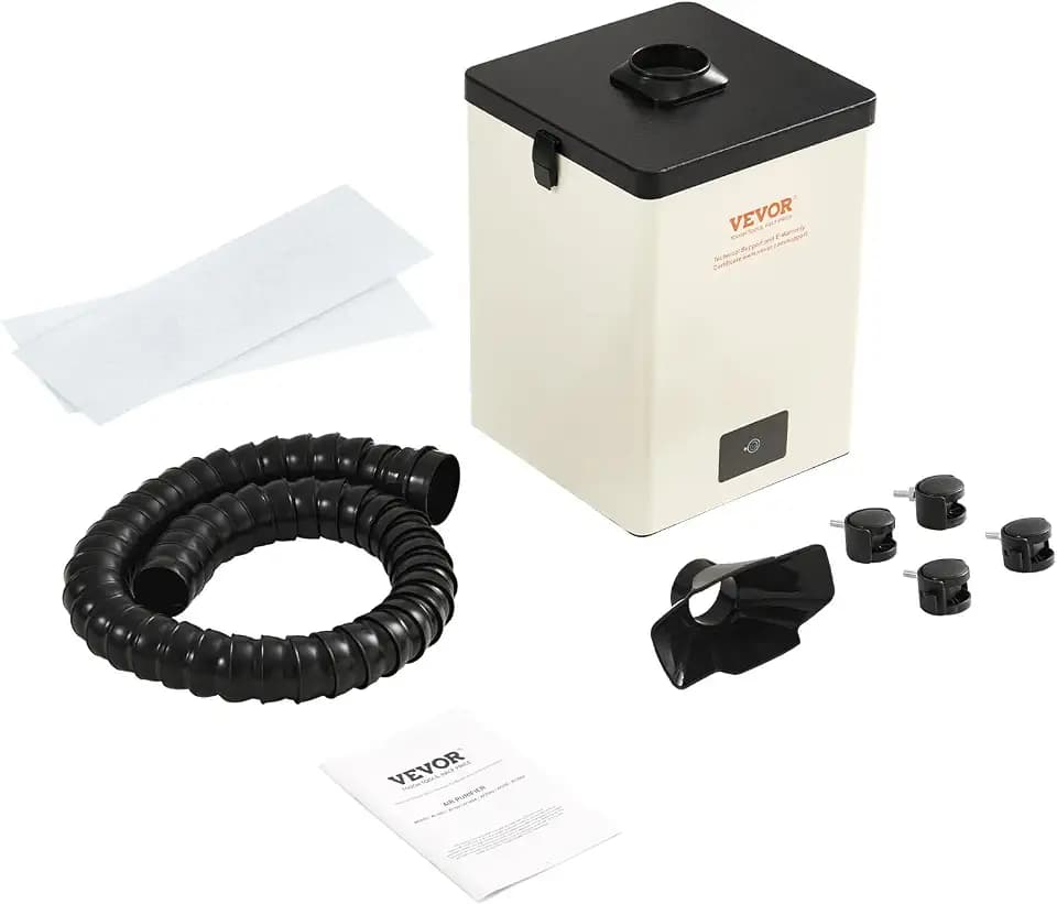 VEVOR Lötrauchabsaugung 150W Schweißrauchabsauger 332 m³/h Mini Desktop Lötrauchabsorber 5800U/min 3-Stufen-Filter Lötrauch Absaugung für Lötstation Schweißarbeiten