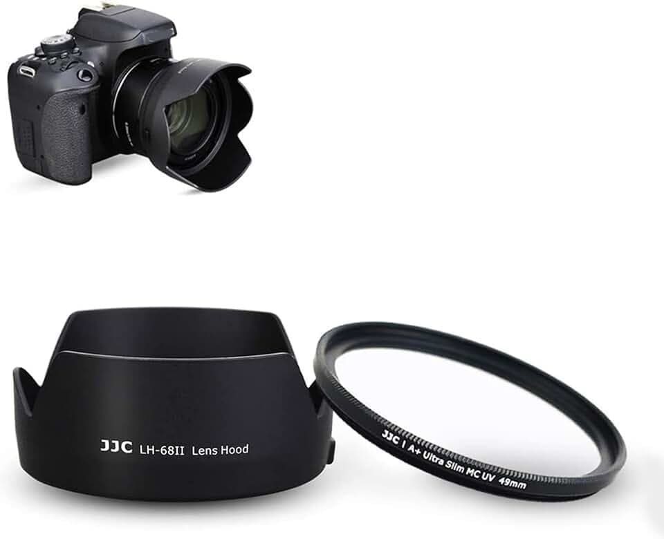 Objektivblende 49mm UV-Filter Set für das Canon EF 50 mm f/1,8 STM Objektiv