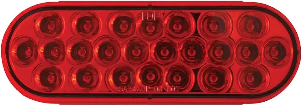 GG Grand General 78233 Oval Pearl Red 24 LED Light, Red Lens.