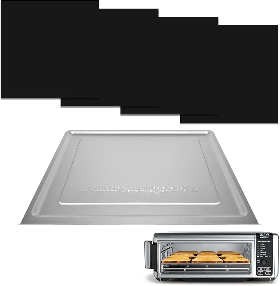 1pcs Crumb Tray Pan with 4pcs Black Liners for Ninja Air Fryer Accessories