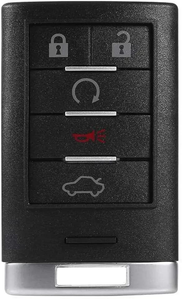 5 Button Key Fob Cover- Car Remote Control Case Keyless Entry Shell for DTS 2006-2011 CTS 2008-2014 STS 2005-2011 XTS 2013
