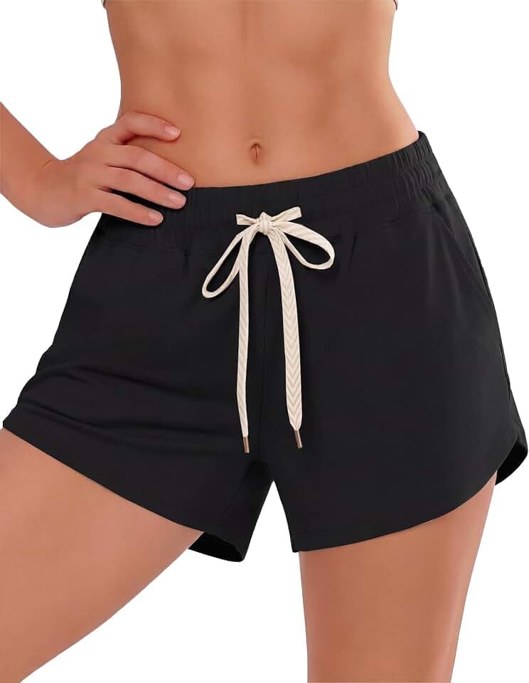 Athletic Shorts for Women - High Waisted Workout SweatShorts with Pockets