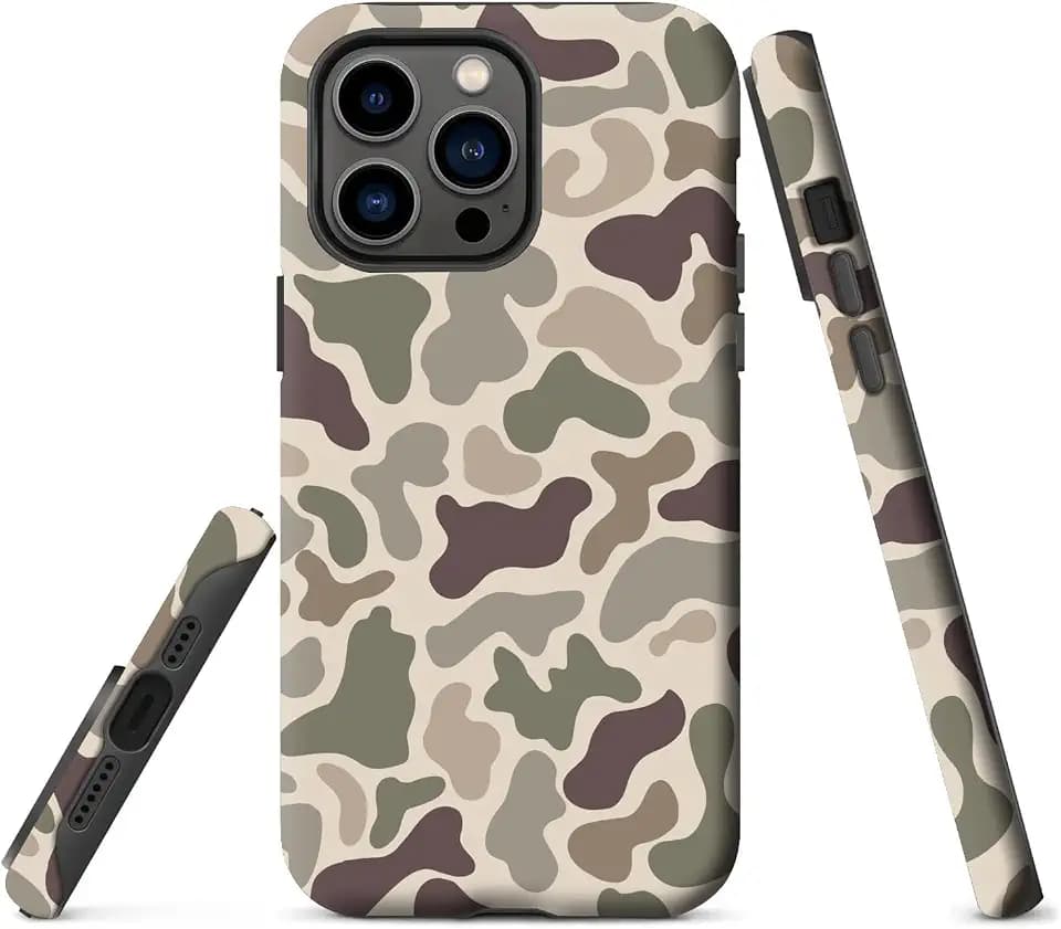 for iPhone 13 Pro Case,Retro camo Design