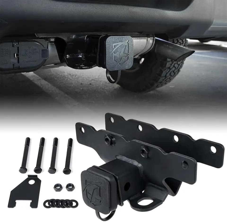 2" Tow Hitch Receiver Kit Compatible with 2018-2025 Jeep Wrangler JL JLU