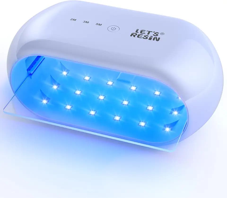 LET'S RESIN Zweiseitige UV Lampe Resin, Längere Zeit Einstellung (2m,3m,5m), Große UV Lampe für Harz, DIY Craft Dekoration