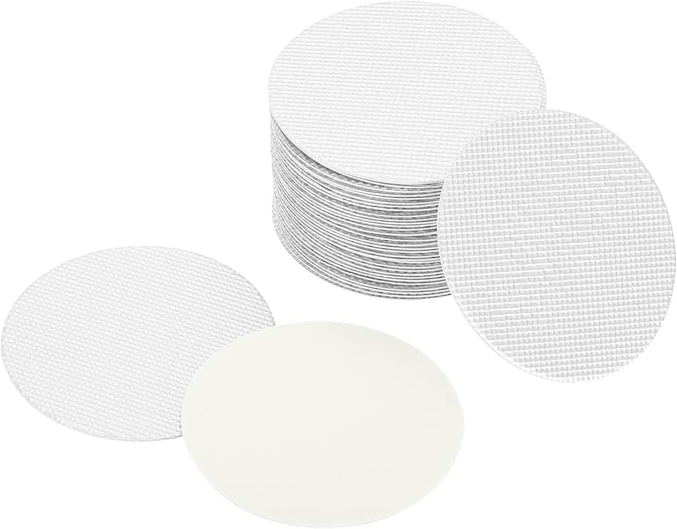 PATIKIL 44mm/1.72" 100Stk Aluminum Folie Kappe Liner Widerstandsfähig Manipulierte Induktion Versiegelung Siegelfolie für Glas Flasche Gefäß Deckel