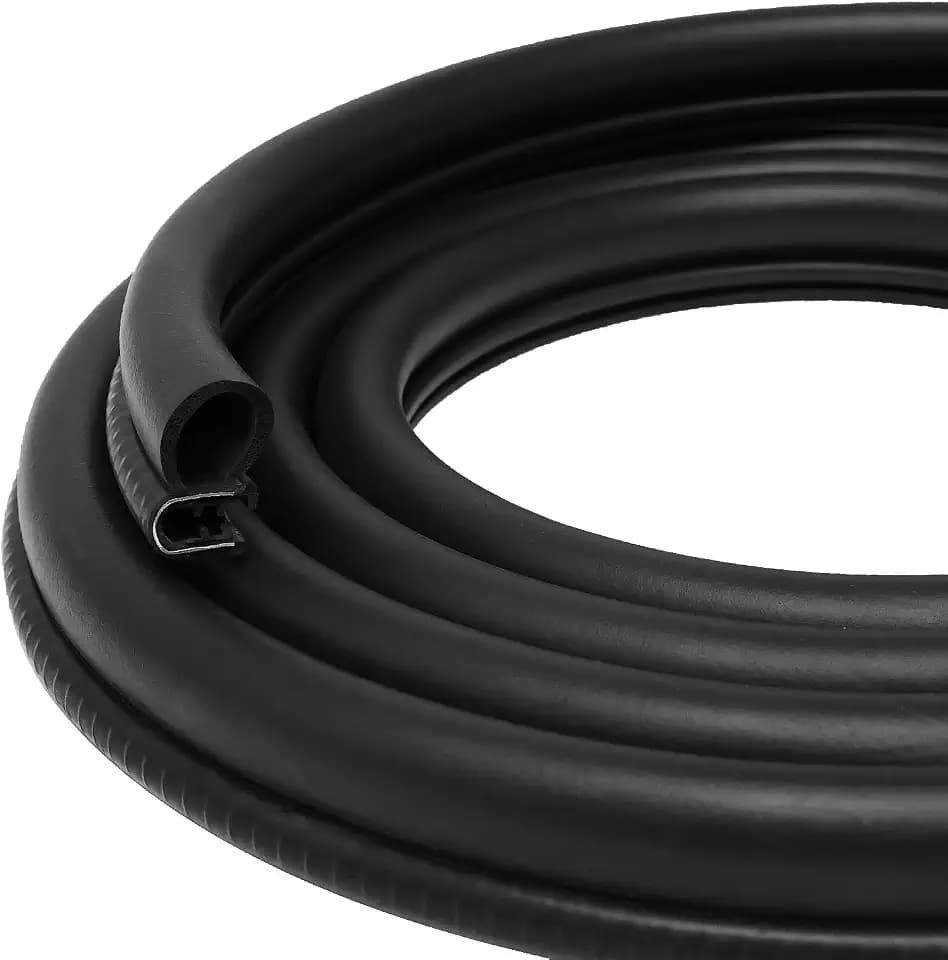 Storystore Automotive Door Weather Stripping 25Ft, Side Bulb Car Door Seal