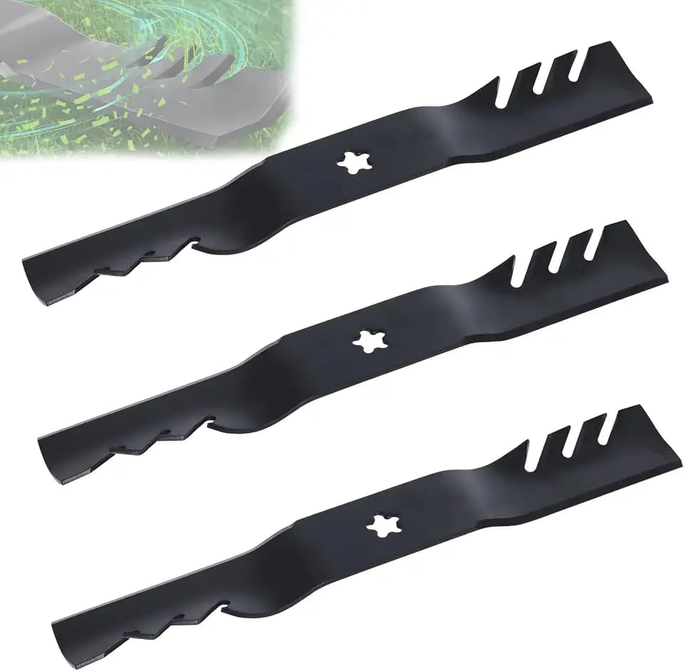 54 Inch Mulching Mower Blades Compatible with Husqvarna Craftsman 3 Pack