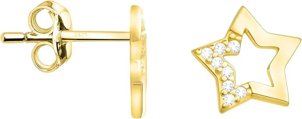 SOFIA MILANI - Damen Ohrringe 925 Silber - Ohrstecker als Stern